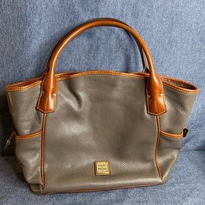 Dooney & Bourke Brown Leather Tote Bag